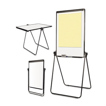 MasterVision® Folds-to-a-table Melamine Easel, 28 1-2 X 37 1-2, White, Steel-laminate freeshipping - TVN Wholesale
